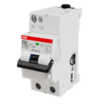 Disjuntor Mini Monopolar 16A 400VCA C 6KA Ds201 Ds201Lc16Ac30 Abb