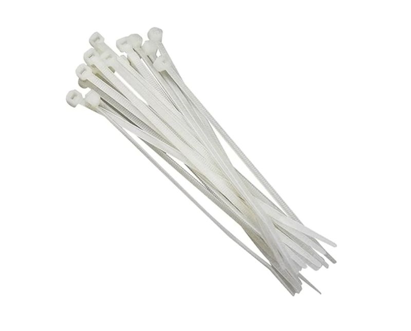 Abraçadeira PA66 32x142mm 926006 Cemar | Dimensional - Conjunto de abraçadeira na vertical inclinado para a esquerda
