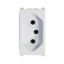 Módulo Tomada Predial 1 Módulo Branca Bipolar  + Terra 10A 250V 13799419 WEG