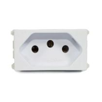 Módulo Tomada Predial 1 Módulo Branca Bipolar  + Terra 10A 250V 13799419 WEG