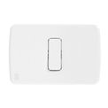 Interruptor Embutir Simples Branco 250V 10A Com Placa 4X2 Branco 13272418 WEG | Imagem ilustrativa - Posição horizontal