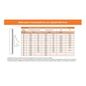 Botina Cadarço Bidensidade Bico Composite Pap Preto Tamanho 41 50B22CPAP CA 45803 Marluvas - Dimensional | Tabela de tamanhos