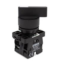 Comutador Knob Lg 2Pos Preto 22Mm 40G SLLB8D0 Steck