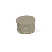 Caixa Passagem Sobrepor Termoplástico Redondo Cinza 1/4" 32X61Mm Tp Opaca Baixa Cega Light SSX065 Steck