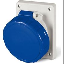 Tomada Embutir Fêmea 3 Polos + Terra 63A 415V Azul IP67 QUA4546 Steck