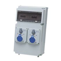 Tomada Sobrepor Fêmea Tripolar 16A 220-250V Com Bloqueio Mecânico IP54 Duplo Surelock S18120841 Steck