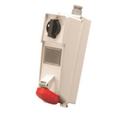 Tomada Sobrepor 2 Polos + Terra 16A 380/440V Vermelho IP67 Superlock SS3009D Steck