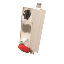 Tomada Sobrepor 2 Polos + Terra 16A 380/440V Vermelho IP67 Superlock SS3009D Steck