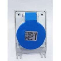 Tomada Sobrepor Fêmea 3 Polos + Terra 16A 250V Azul IP67 N4009W Steck