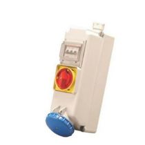 Tomada Sobrepor 3 Polos + Neutro + Terra 16A 240V Cz/Az Com Bloqueio Mecânico IP67 SS5009B Steck