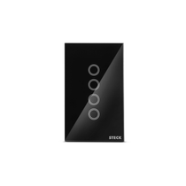 Interruptor Inteligente Preto 4 Botões 4x2 SMCI4PS1 Steck