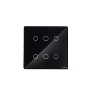 Interruptor Inteligente Preto 6 Botões 4x4 SMCI6PS2 Steck