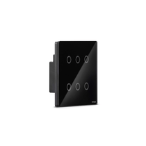 Interruptor Inteligente Preto 6 Botões 4x4 SMCI6PS2 Steck