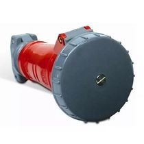 Tomada Acopladora 5 Polos 200A 380/440V Vermelho IP67 Com Tampa S5856W Steck