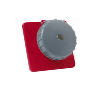 Tomada Embutir Fêmea 3 Polos + Neutro + Terra 125A 380/440V Vermelho 6H S5646W Steck