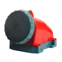 Tomada Sobrepor Fêmea 2 Polos + Terra 63A 440V Vermelho 9H IP67 Com Tampa S3509W Steck