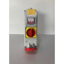 Tomada Sobrepor Fêmea 2 Polos + Terra 125A 440V Vermelho 9H Com Bloqueio Mecânico IP67 Dr Superlock S3609DR Steck