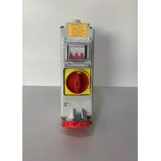 Tomada Sobrepor Fêmea 2 Polos + Terra 63A 440V Vermelho 9H Com Bloqueio Mecânico IP67 Com Tampa Surelock S3509DDR Steck