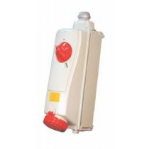 Tomada Sobrepor Fêmea 3 Polos + Terra 125A 440V Vermelho 6H Bloqueio IP67 Com Tampa S4606DR Steck