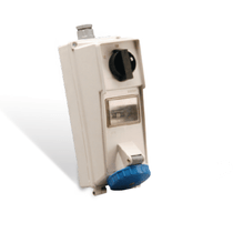 Tomada Sobrepor Fêmea 3 Polos + Terra 32A 250V Azul 9H Com Bloqueio Mecânico Surelock SS4209DDR Steck