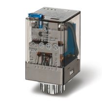 Rele Undecal Fixo Base 3 Reversivel 125VCC 601391255040 Finder