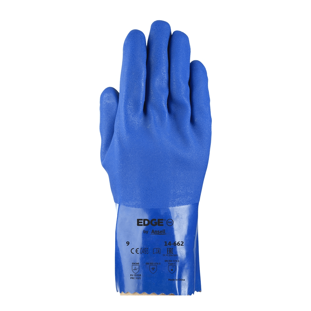 Luva Baixa Temperatura Pvc Azul Antiderrapante Tamanho 9 VersaTouch 23 ...