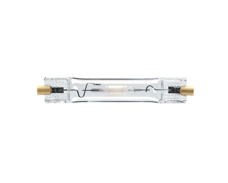 Lâmpada Vapor Metálico Palito Clara 3000K Rx7s 70W Philips | Visão frontal do produto em posição vertical