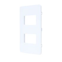 Placa 2 Duplo 4X2" Br Unno N13721BL ABB