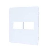 Placa 2+2 Separ 4X4" Br Unno N16724BL ABB