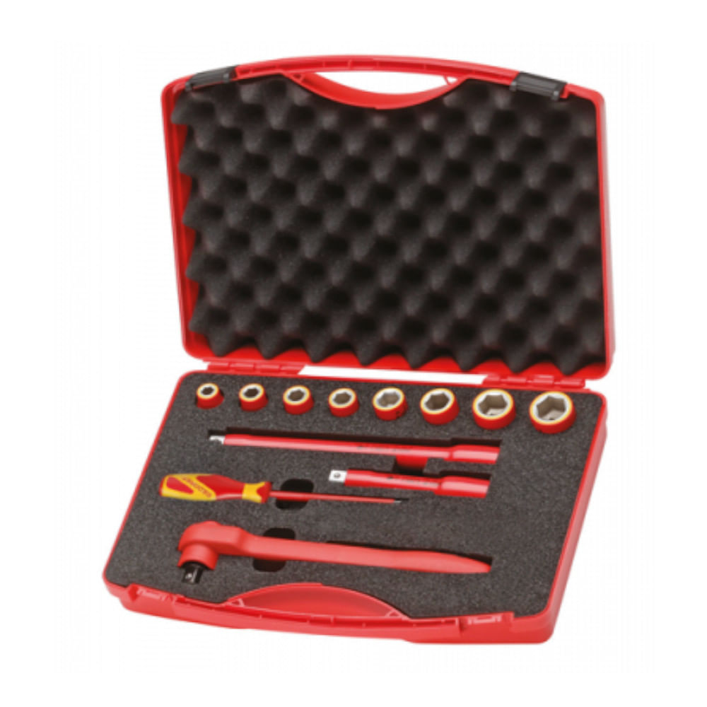 Kit Chave Fenda/Fenda Cruzada/ Comb 7Pc Caixa Sfslphpzslset