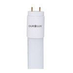 Lâmpada LED T8 Tubular G13 120cm 6500K Luz Branca Fria Bivolt | Detalhes do conector do produto em posição vertical