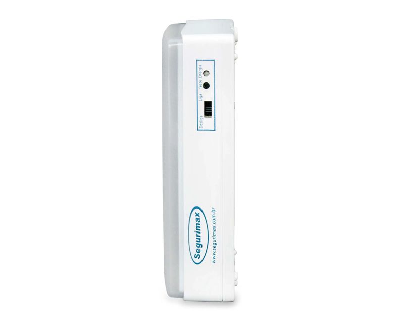 Luminária Iluminação Emergência 24 LEDs Bivolt 25113200 Lúmens Segurimax | Dimensional - Imagem meramente ilustrativa