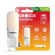 Lâmpada LED G9 6500K Luz Branca Fria 220V 2,5W 20159 Ourolux