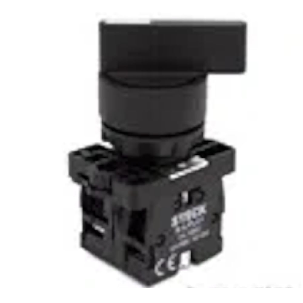Comutador Knob 2 Posições Preto 22Mm 90G 2Na AP29001+E120