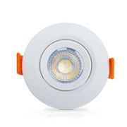 Luminária Led Spot Redonda Branca Bivolt 3W 05610A Ourolux