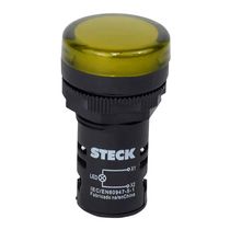 Sinaleiro Redondo Plástico Amarelo 380V Led SLDS3803 Steck