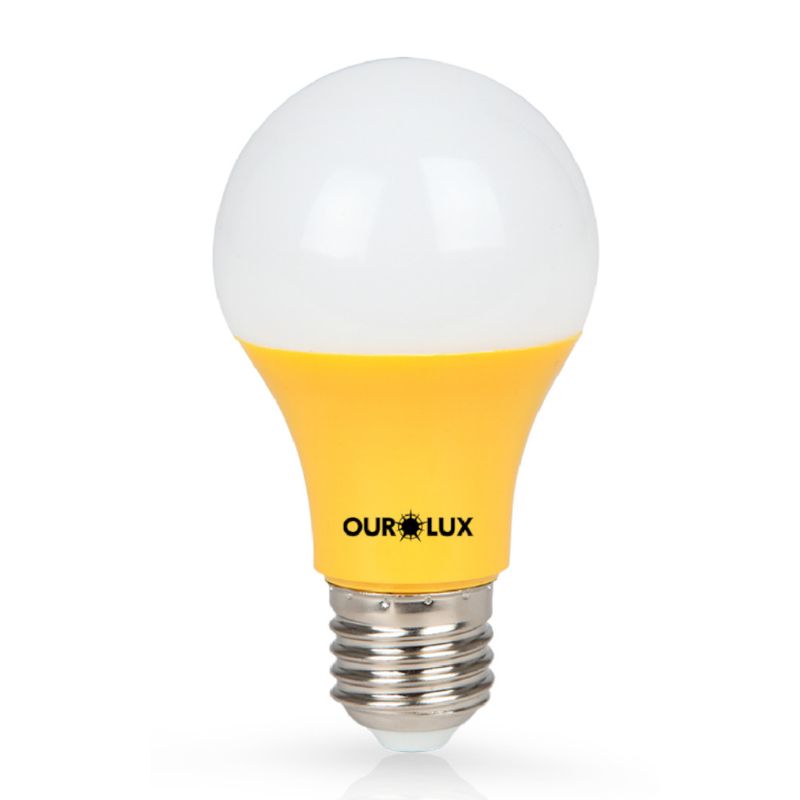 Lâmpada LED E27 3000K Luz Amarela Biv 6W 420Lm 36G SUPERLED PAR20 Ourolux -  Dimensional