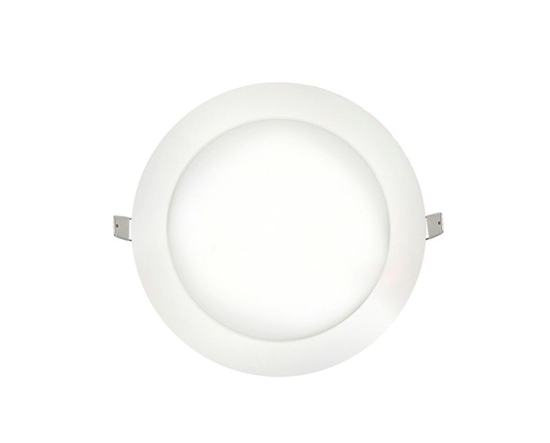 Luminária LED Plafon Redonda Embutir Branca Bivolt 2700K 12W 03208A Ourolux - Dimensional | Visção geral do produto