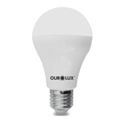 Lâmpada LED A60 E27 3000K Luz Amarela Bivolt 9W 806Lm 20036 Ourolux