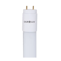 Lâmpada LED T8 Tubular G13 60cm 4000K Luz Branca Quente Bivolt 9W Superled Tube Ourolux