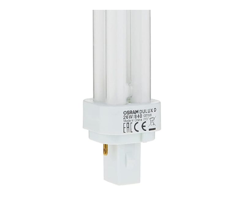Lâmpada Compacta 2700K G24D-2 2P 26W Dulux D 7012642 Ledvance - Dimensional | Imagem ampliada nos detalhes