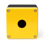 Caixa Passagem Sobrepor Abs Preto e Amarelo 80X82X55Mm CLE2 40 Ace Schmersal