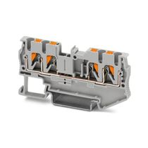 Conector Passagem Poliamida Cinza 24A 2,50Mm2 PT2,5QUATTRO Phoenix Contact