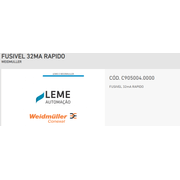Fusivel Cartucho Rap 32Ma C9050040000 Weidmuller Conexel