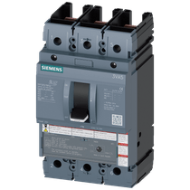 Disjuntor Caixa Moldada Tripolar Térmico/Magnético Fixos 500VCA 225A 35KA Sentron 3Va52225Ec310Aa0 Siemens