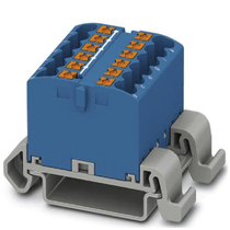 Bloco Conector Passagem Azul 500V 24A 12C 0,14-4Mm2 PTFIX12X2,5NS35ABU Phoenix Contact