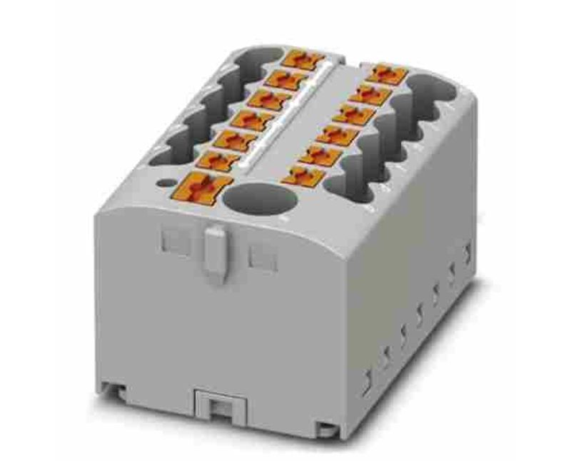 Bloco Conector Passagem Vd 450V 24A 13C 0,14-4Mm2 PTFIX612X2,5GN