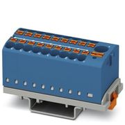 Bloco Conector Passagem Azul 690V 24A 19C 0,14-4Mm2 PTFIX618X2,5NS35BU Phoenix Contact