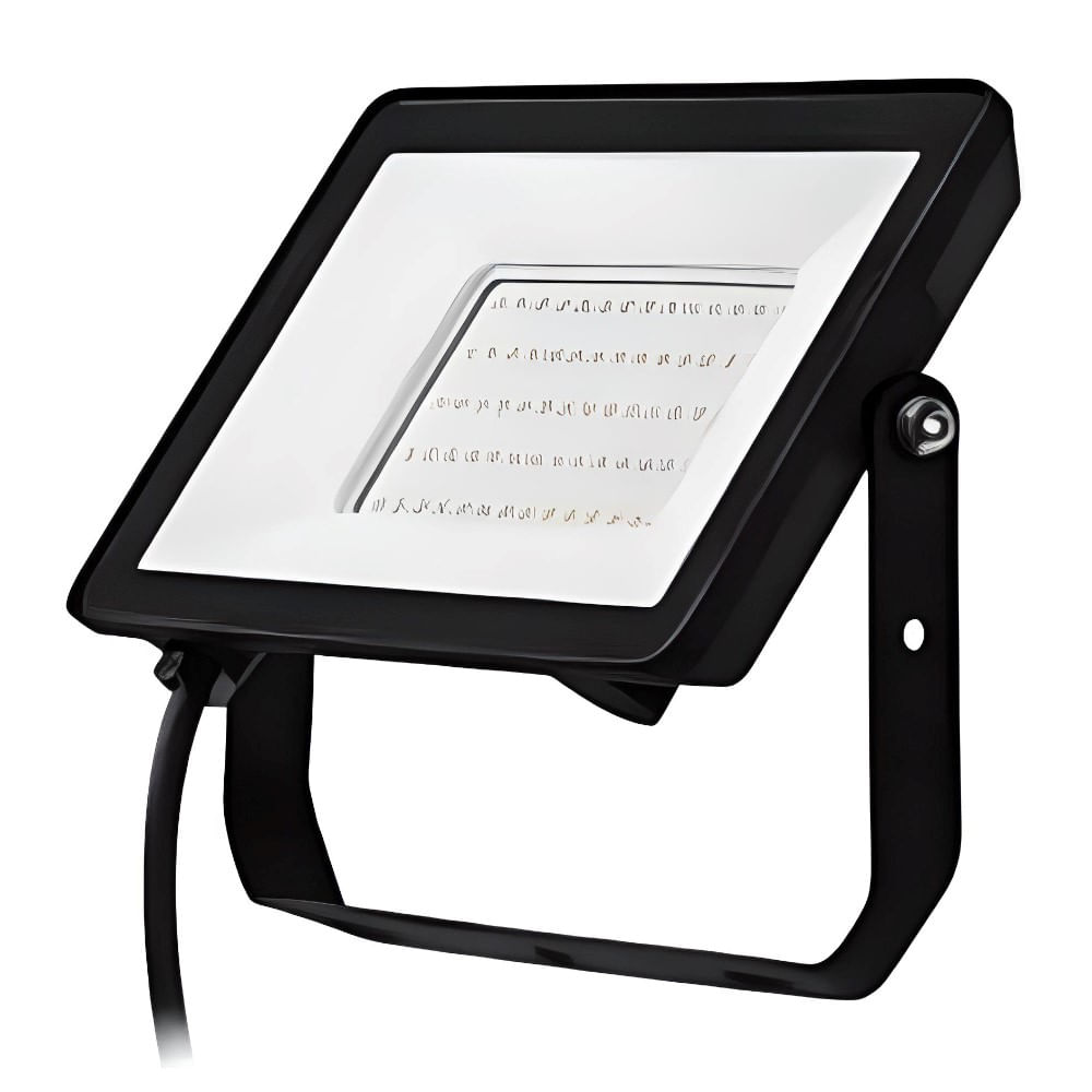 Projetor Led Alumínio Preto Sobrepor IP65 150W 6500K 14250L Bivolt ...