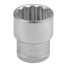 Soquete Sextavado Encaixe 1/2" Aço Cromado Vanadio 24mmX41,5mm 19-24MM Gedore